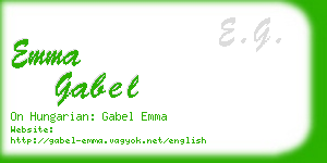 emma gabel business card